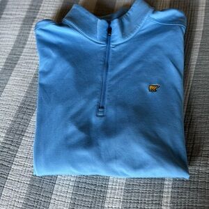 Vibrant Blue Zip Up Sweater with Soft Fleece Fabric
